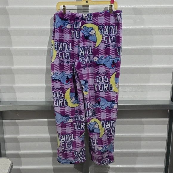 Eeyore Do Not Disturb Fleece Pajama‎ Pants Size XLARGE 16-18 - Picture 5 of 11